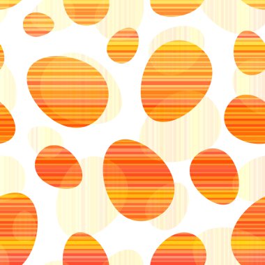 turuncu çizgili Paskalya yumurta seamless modeli