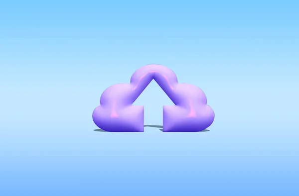 Cloud Computing Icon Close — 图库照片