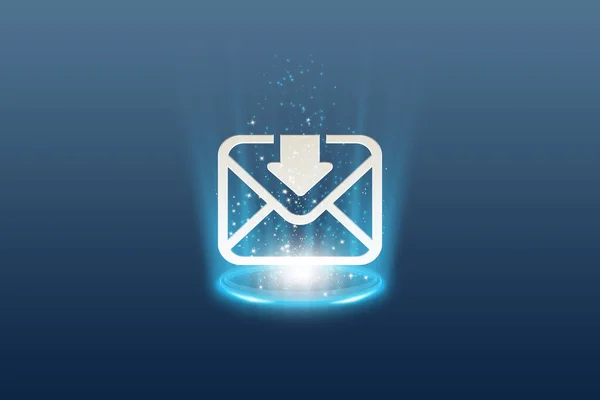 Email Message Icon Internet Button Modern Technology Style — Stockfoto