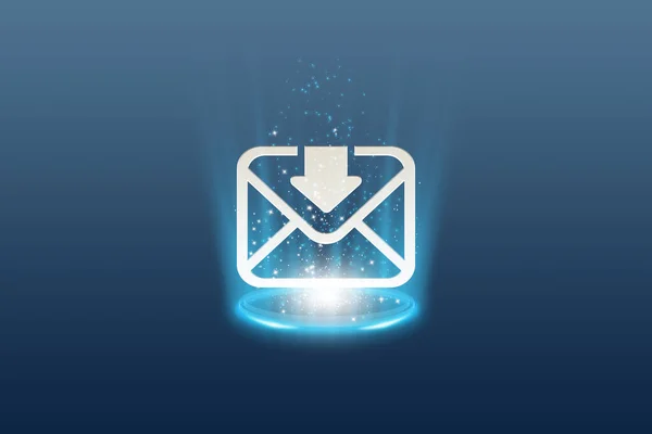 email message icon. internet button. modern technology style.
