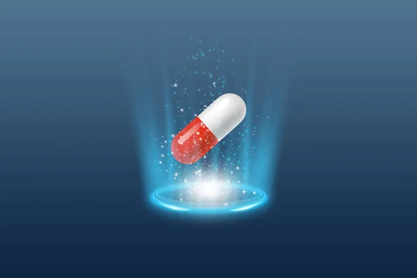 pill close up view illustration