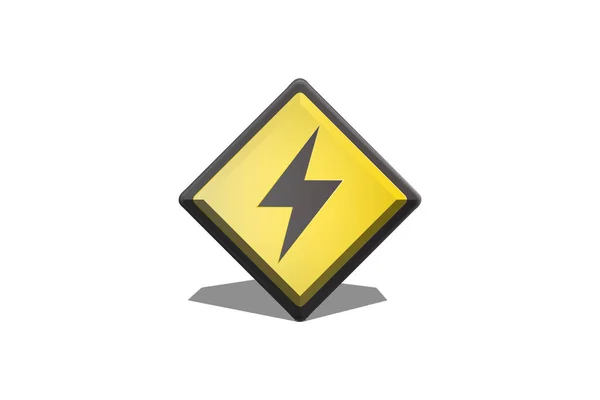 vector illustration of a lightning icon, danger