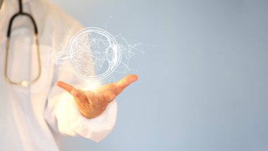 El ele tutuşan göz tasarımı.