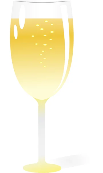 Sklenice šampaňského — Stockový vektor