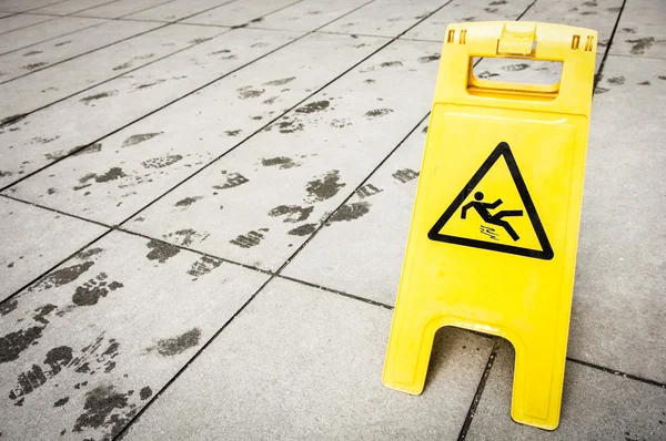 Caution wet floor — Stock Photo, Image