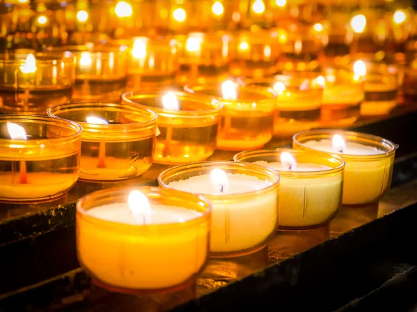 Candele di preghiera — Foto Stock