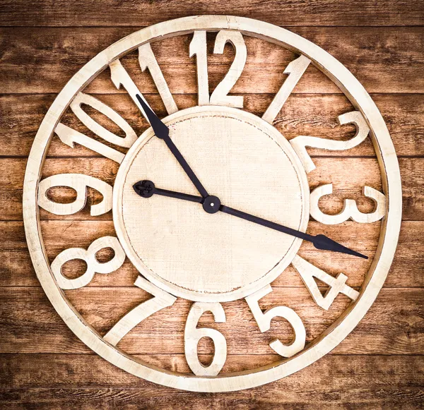 Wooden clock — Stock Photo, Image