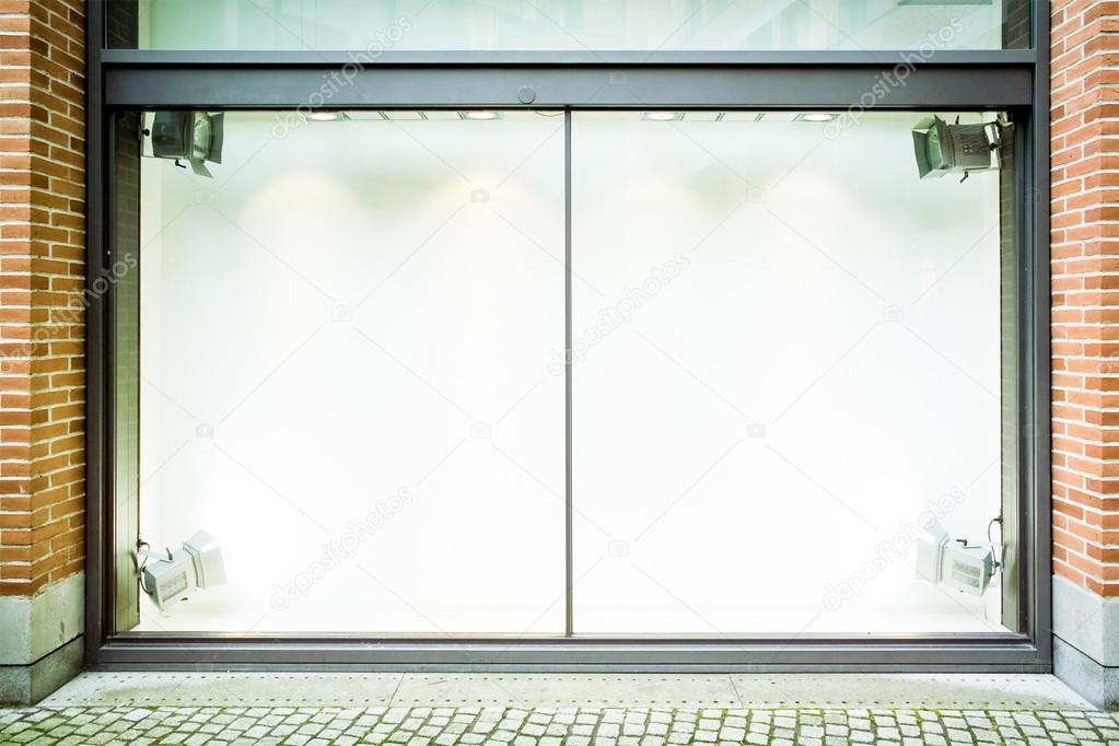 Empty Window Display At A Store In Paris Empty Window Display At A Store In Paris