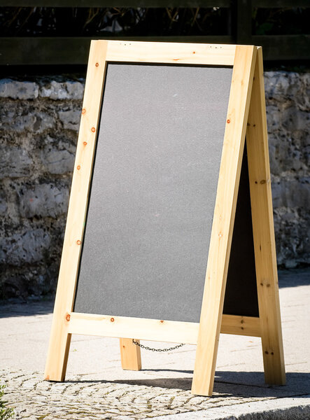 empty black board