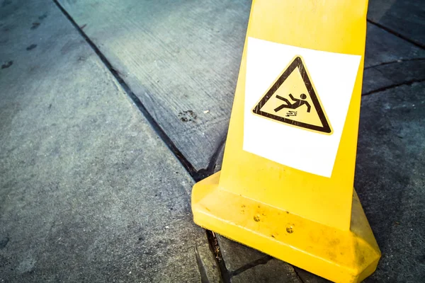 Caution wet floor sign — Stock Photo, Image