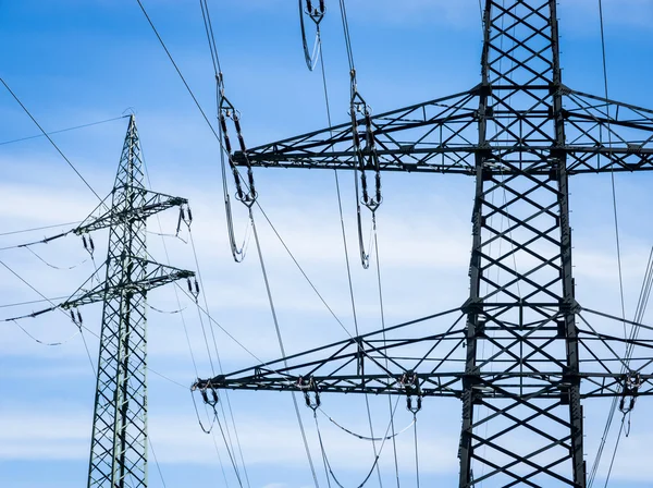 Electricity pylons — Stock Photo, Image