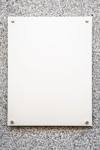 Blanco bord — Stockfoto