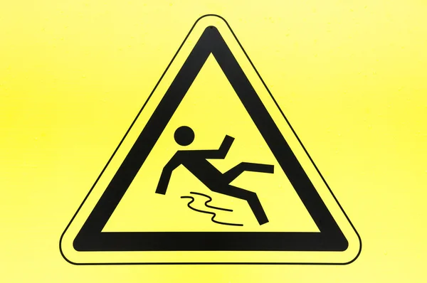 Caution wet floor sign — Stock Photo, Image