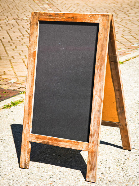 empty black board