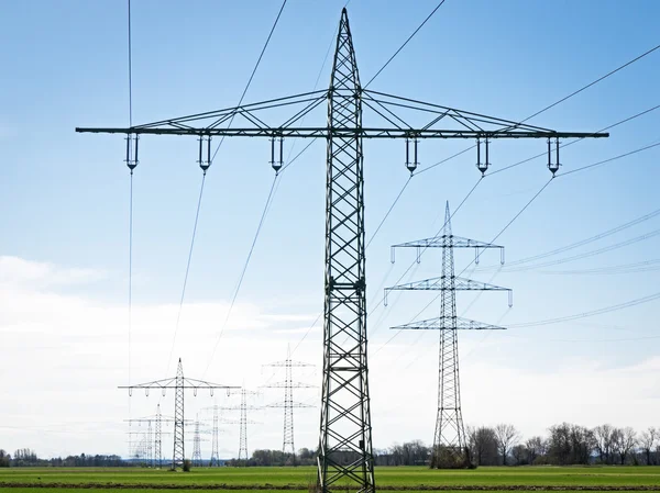 Electricity pylons — Stock Photo, Image