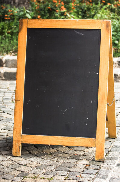 empty black board