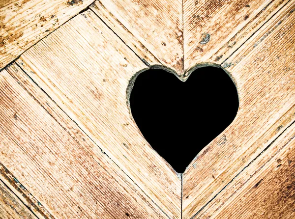 Corazón de madera — Foto de Stock