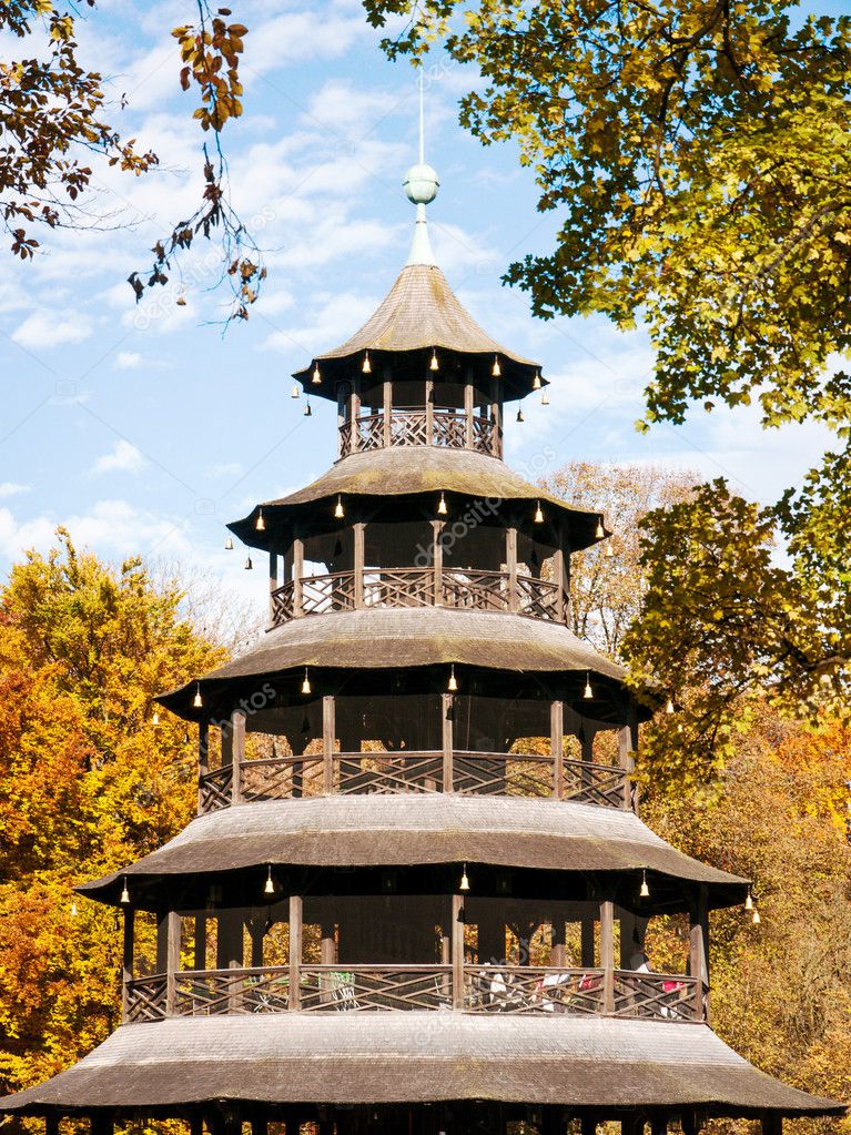 Chinesischer Turm Munich Stock Photo C Foottoo 18881481
