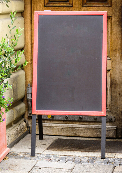 empty black board