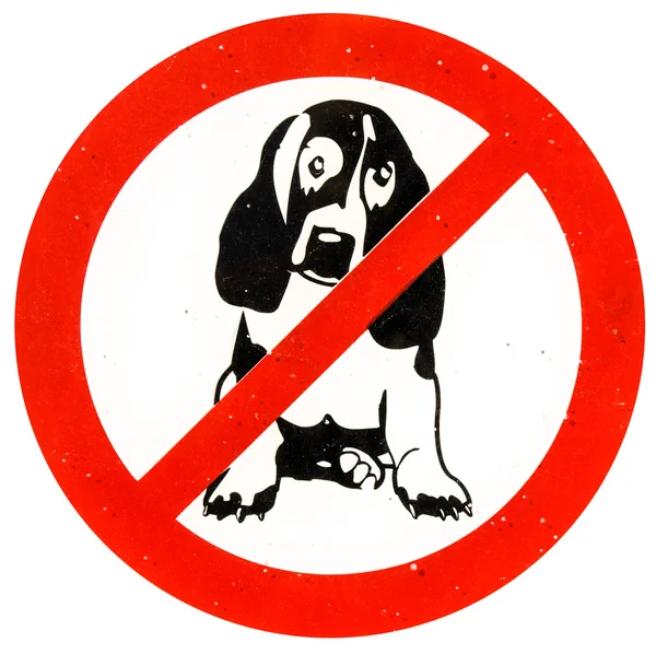 Não são permitidos cães — Fotografia de Stock