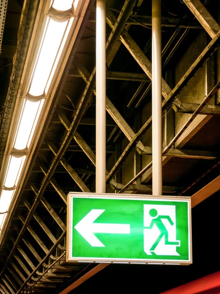 Emergency exit sign — Stock Photo, Image