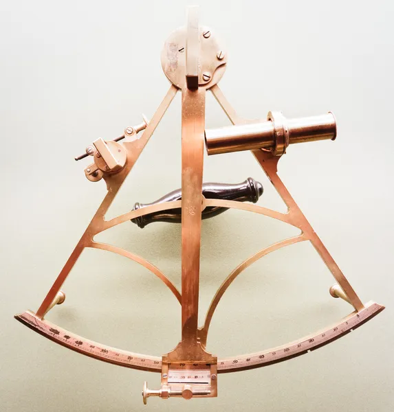 Eski sextant — Stok fotoğraf