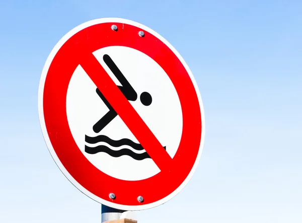 No swimming sign Royalty Free Stock Images