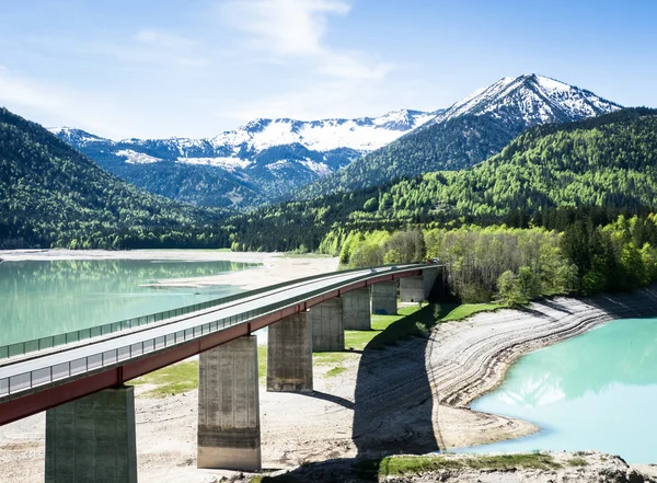 Lago sylvenstein — Foto de Stock