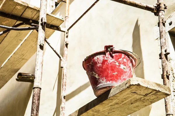 Red bucket — Stock Photo, Image