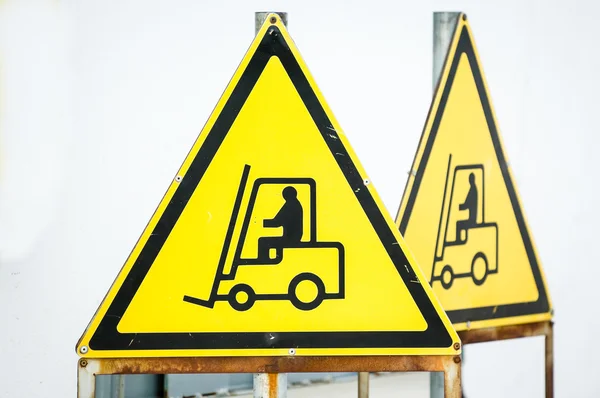 Forklift sign — Stock Photo, Image