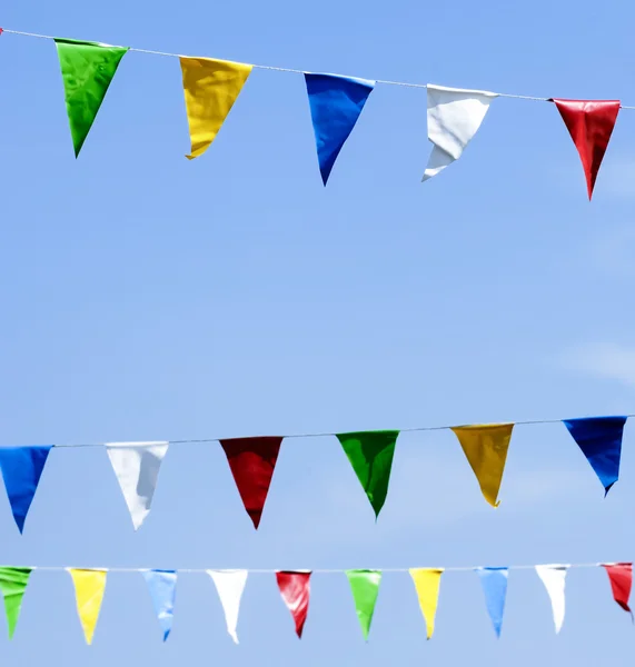 Colorful pennants — Stock Photo, Image