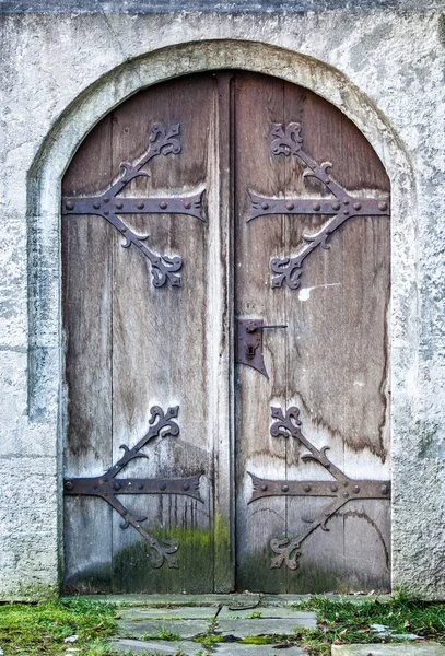 Puerta de madera vieja —  Fotos de Stock