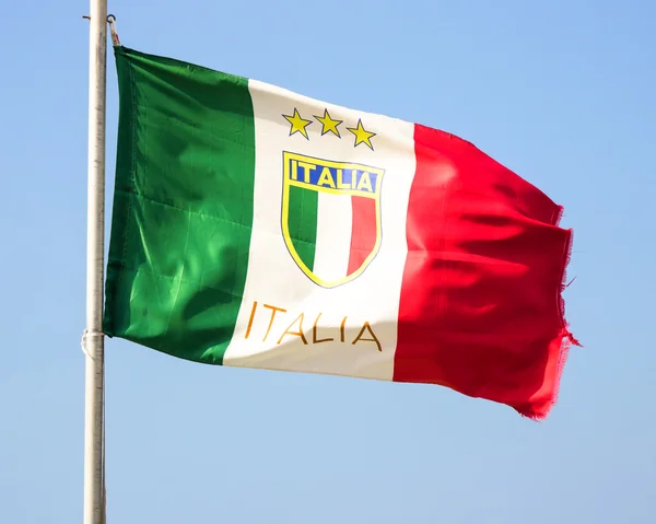 Italiensk flagg — Stockfoto