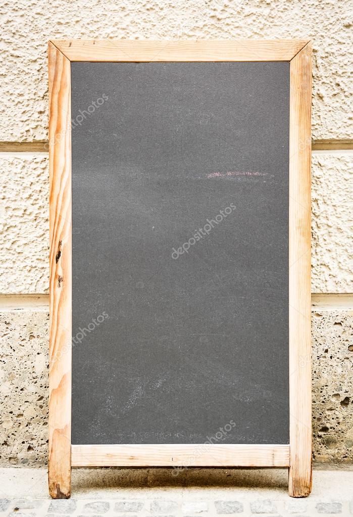 empty black board