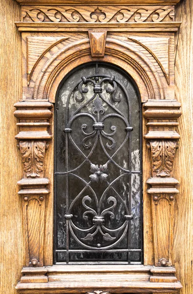 Παλιά ξύλινη πόρτα — Φωτογραφία Αρχείου