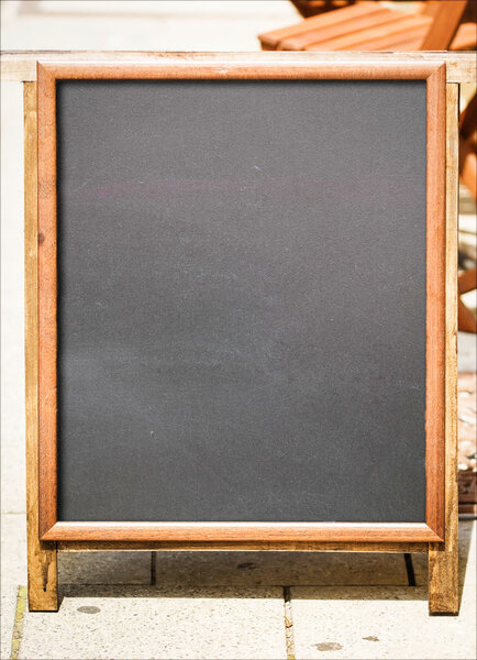 empty black board