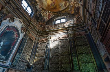 MILAN, ITALY, MARCH 5, 2022 - Inner of San Bernardino alle Ossa Sanctuary in Milan, Italy.