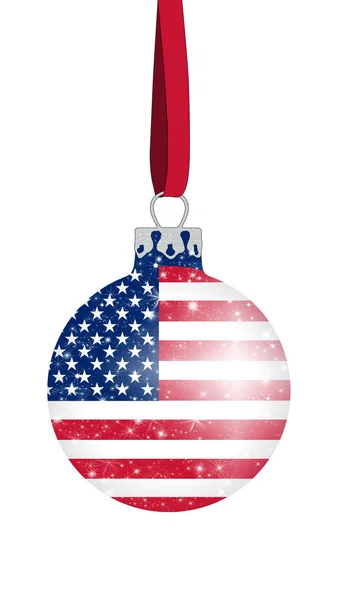 Christmas ball - USA — Stock Photo, Image