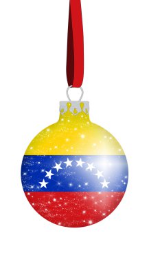Christmas glitter ball - Venezuela clipart