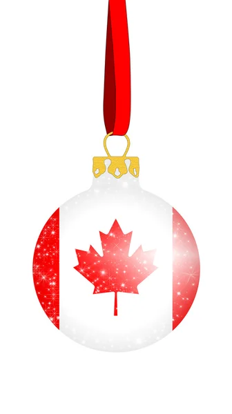 Χριστουγεννιάτικη μπάλα - Καναδά — Φωτογραφία Αρχείου