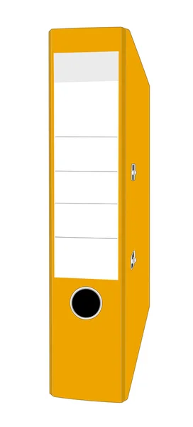 Ring binder - yellow — Stock Photo, Image