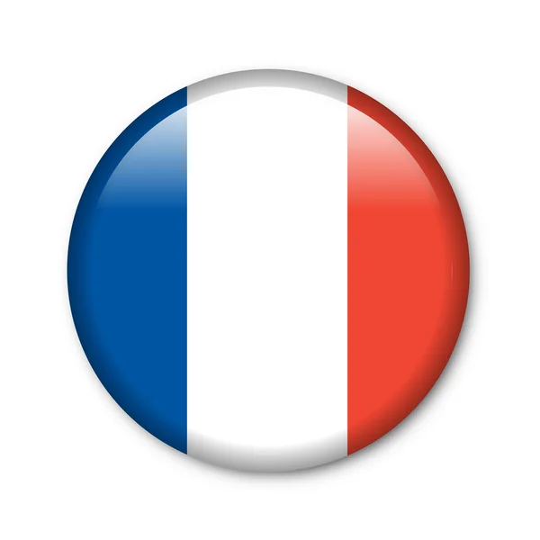 Fransa - bayrak ile parlak düğme