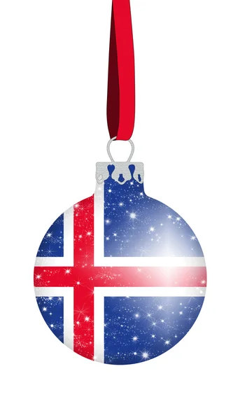 Bola de Navidad - Islandia — Foto de Stock