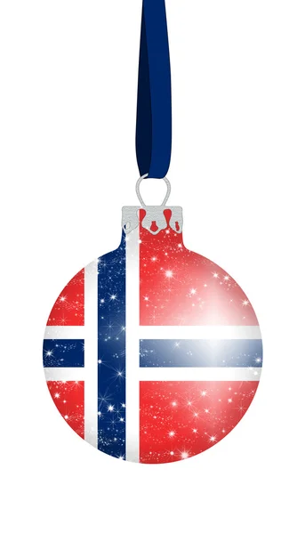 Bola de Navidad - Noruega — Foto de Stock