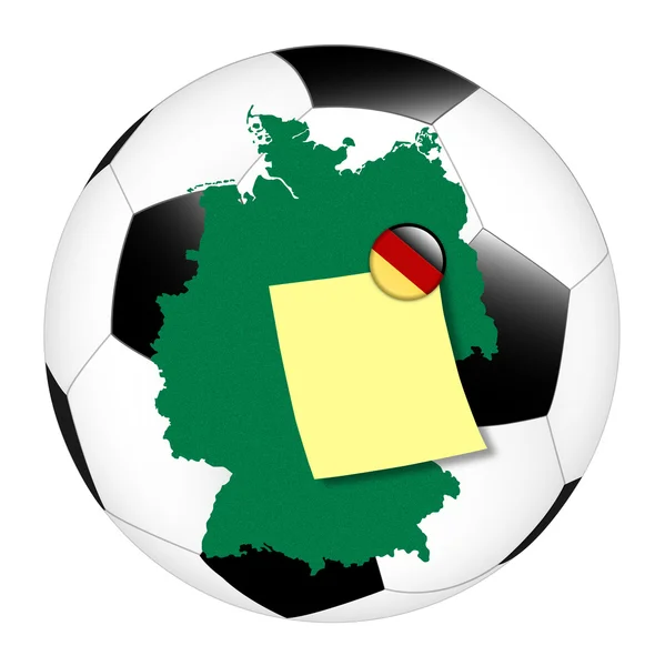 Voetbal memo - Duitsland — Stockfoto