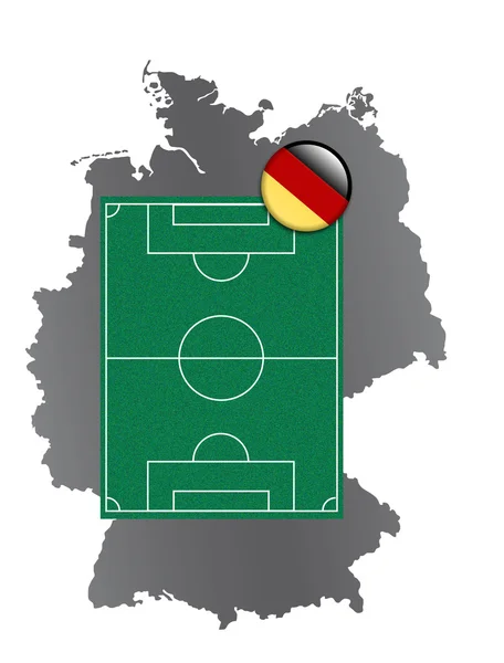 Football field Germany — Stock Photo, Image