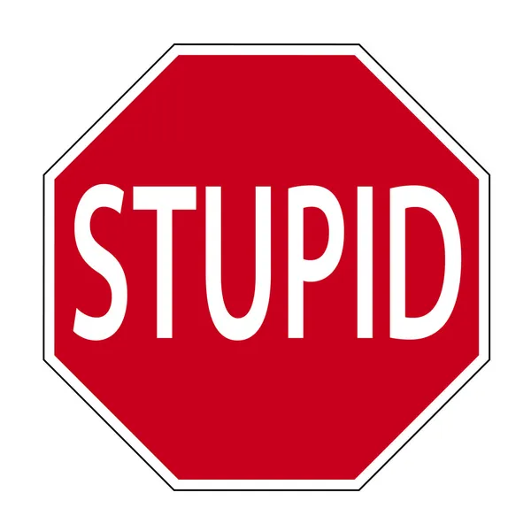 Şaka road sign - aptal