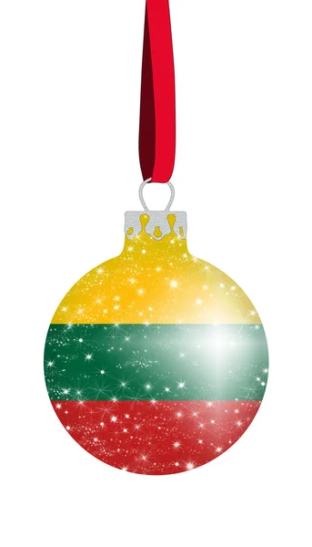 Christmas ball - Lithuania — Stock Photo, Image