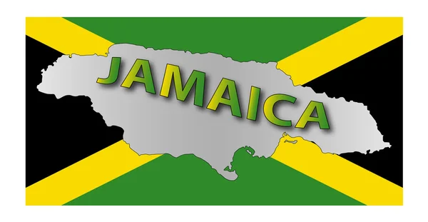 Jamaica map — Stock Photo, Image