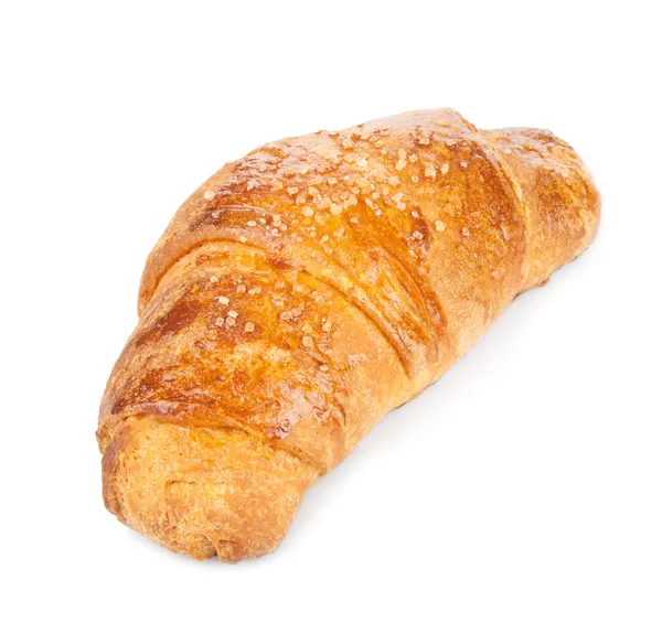 Frissen sült croissant, fehér alapon — Stock Fotó
